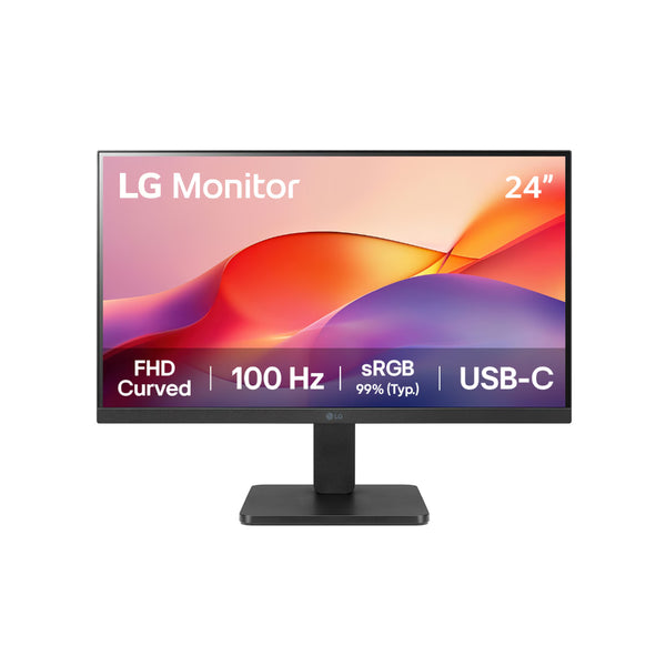 Monitor LG 24″ Curvo FHD con USB-C  100Hz