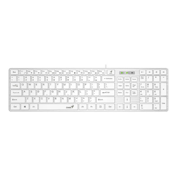 Teclado GENIUS slimStar 126,SP,USB,WHITE