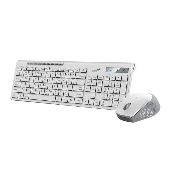 COMBO TECLADO 8230 SLIM  INALAMBRICO WHITE