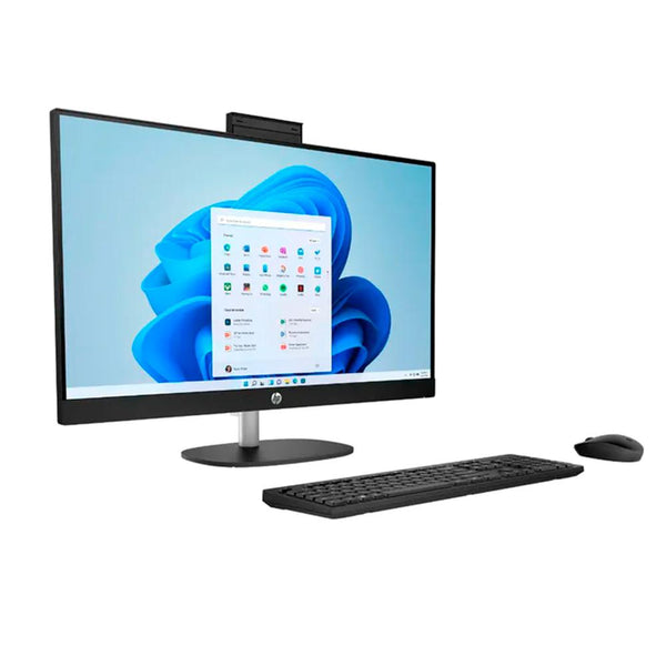 HP AIO  24-cr0007la  RYZEN 5 7520U (MENDOCINO)/8GB LPDDR5 5500 (onboard)/512GB/Non-Touch/23.8 FHD Antiglare IPS/UMA/Jet Black - FHD IR Camera - Premium/FREEDOS