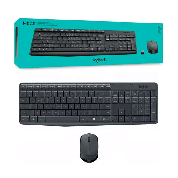 Combo Teclado/Mouse MK235 Logitech Gris