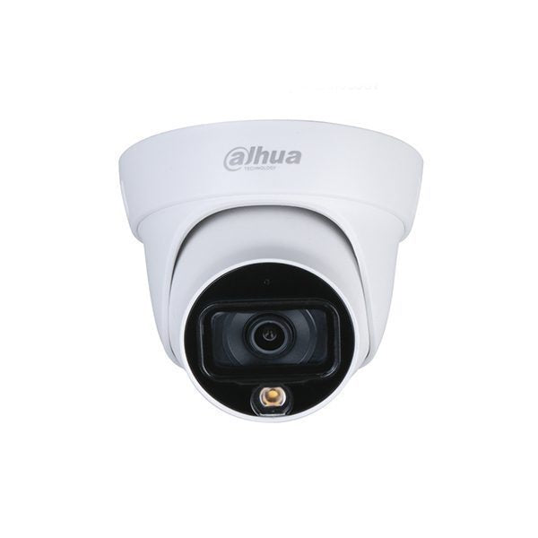 Camara Dahua Domo, 5MP, Full Color, Lente Fijo 2.8 mm, WDR, 4en1 switchable (CVI/TVI/AHD/CVBS), Metal, IR40m, IP67, 12VDC.