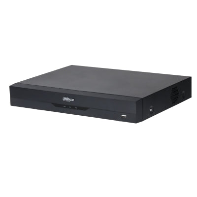 Grabador Dahua XVR, 4 canales, 6ch IP, Hasta 4K, 1ch de reconocimiento Facial, Penta-brid (CVBS/HDCVI/AHD/TVI/IP), Audio In/Out, H265, 1 HDD Maximo 6TB (Disco duro no incluido)