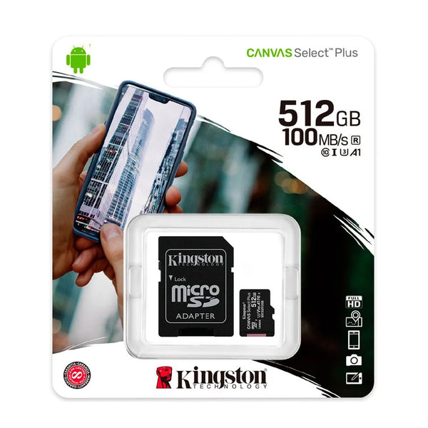 Memoria micro SD  Canvas Go Plus 512G V30 Card + ADP