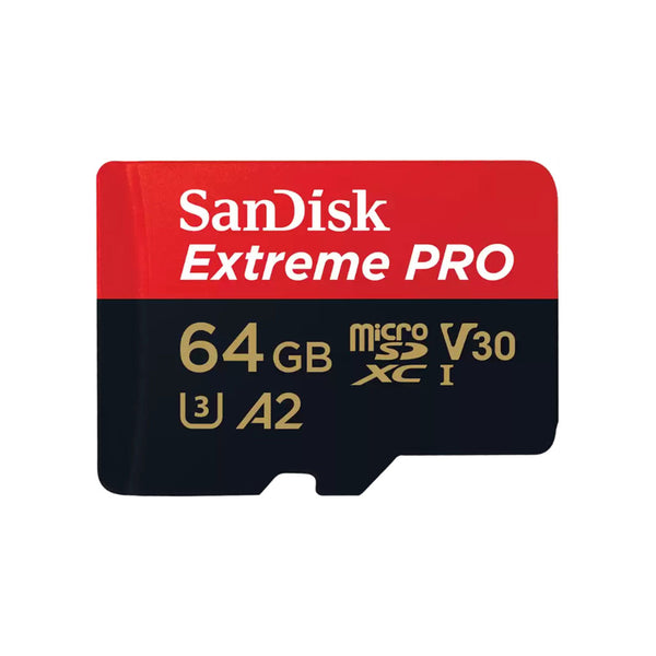 Tarjeta Micro SD SANDISK  Extreme Pro 64GB COLOR Negro Y Rojo