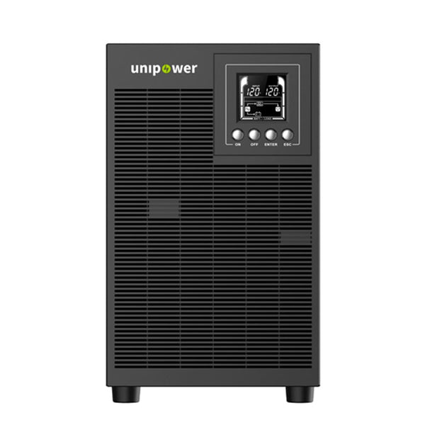 3KVA /2,7KW  torre  UPS con 6 bat 12v9AH,120V 60HZ + 4 tomas L5-20RV+ BORNERA. LCD; HID USB, EPO, SNMP slot , RS232. Cargador 1AMP. Toma de entrada NEMA L5-30P.