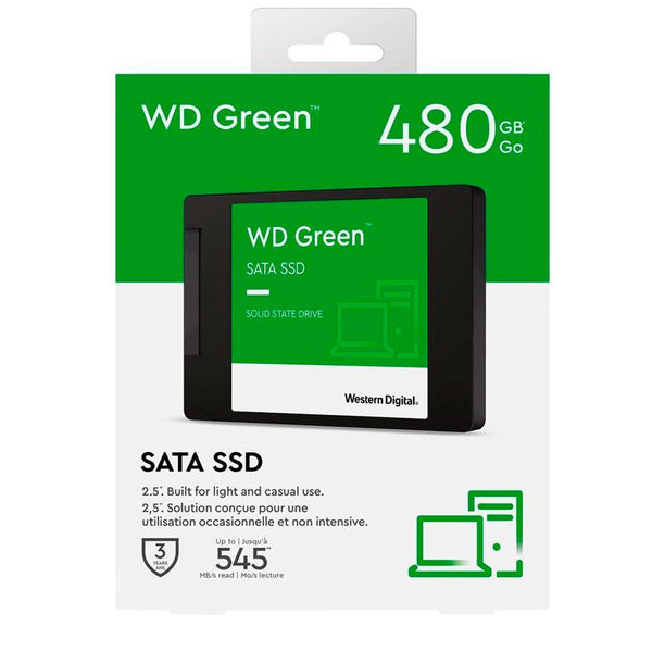 Disco WESTERN DIGITAL ssd Green  2.5 sata COLOR Negro