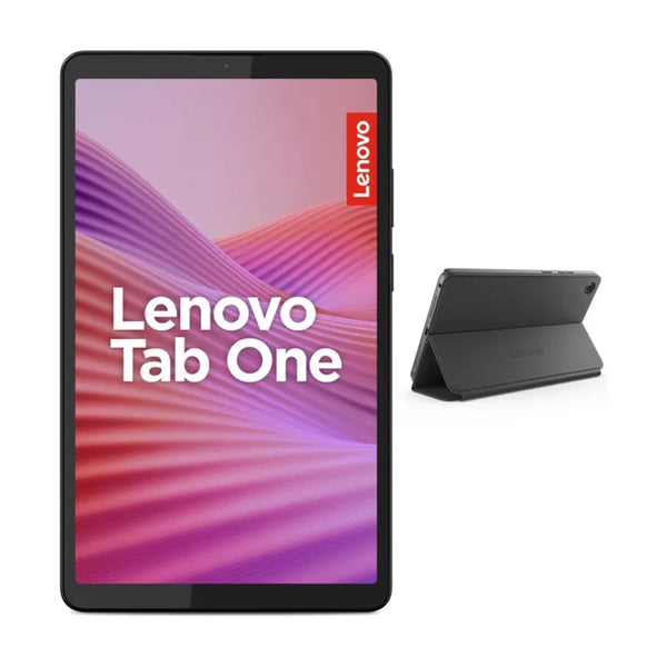 TABLET LENOVO TAB ONE TB305XU PANTALLA 8,7 PULGADAS  CONECTIVIDAD LTE MEMORIA 4GB + ALMACENAMIENTO 128GB COLOR GIRS INCLUYE ESTUCHE